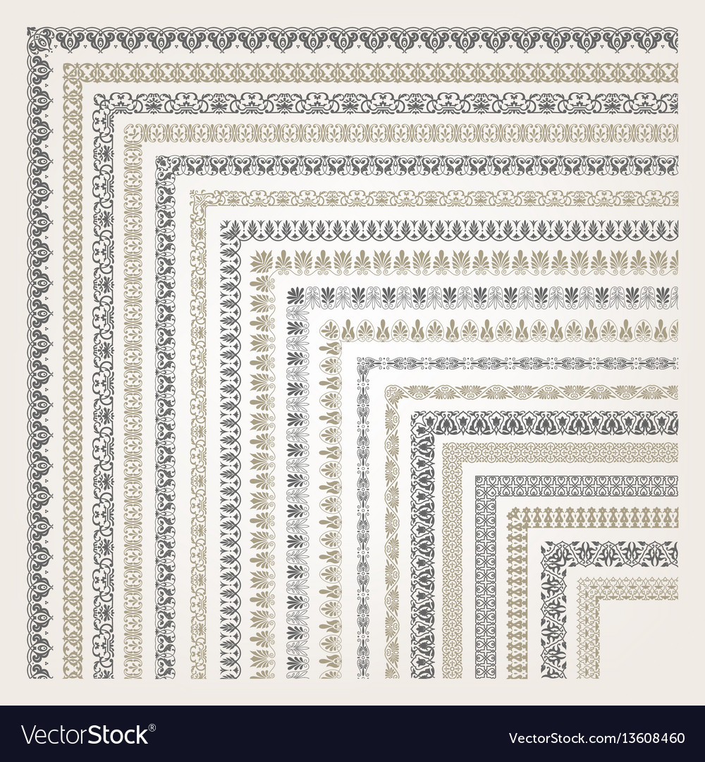 Decorative Seamless Border Royalty Free Vector Image