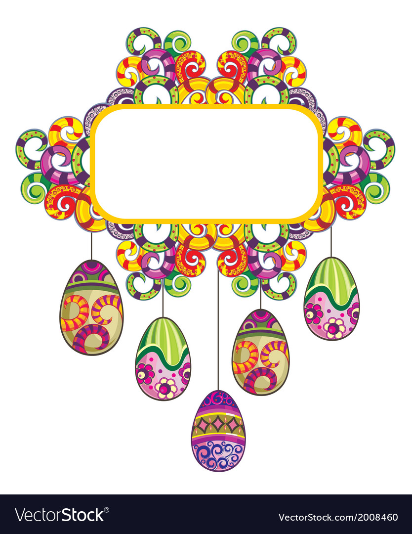 Easter eggs Royalty Free Vector Image - VectorStock