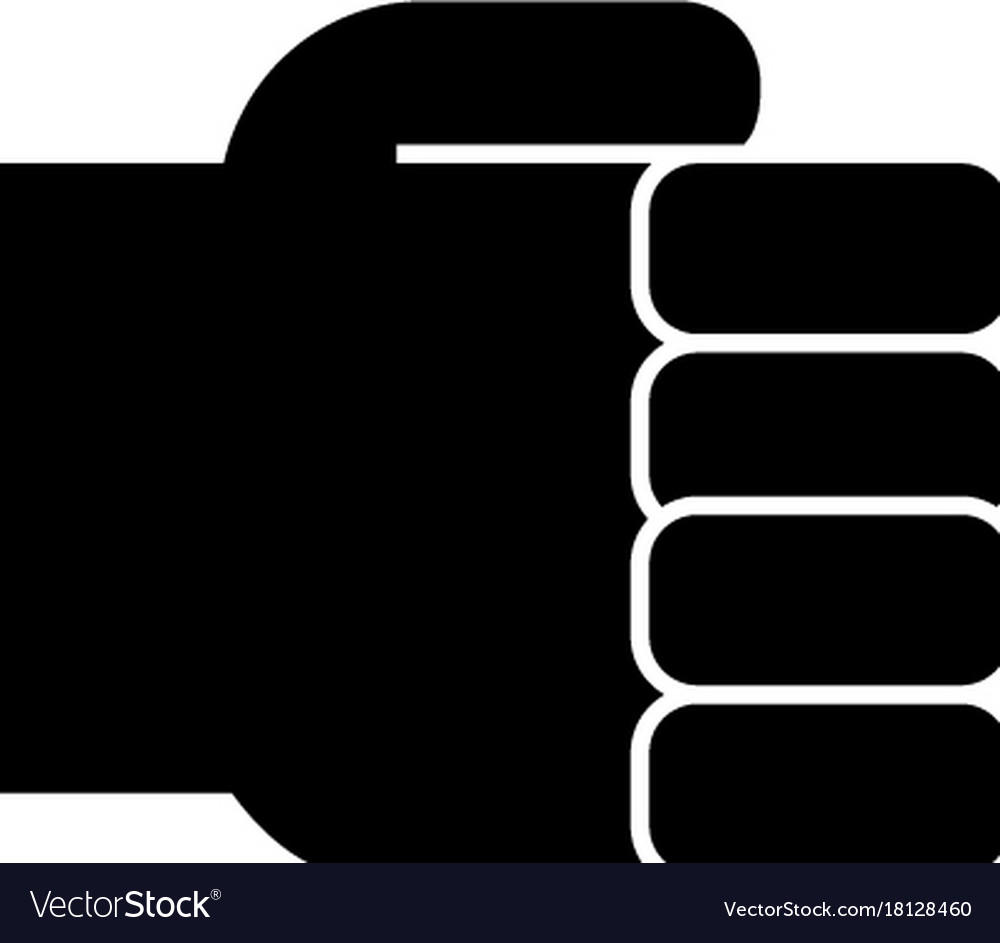 Hand fist simple holding icon