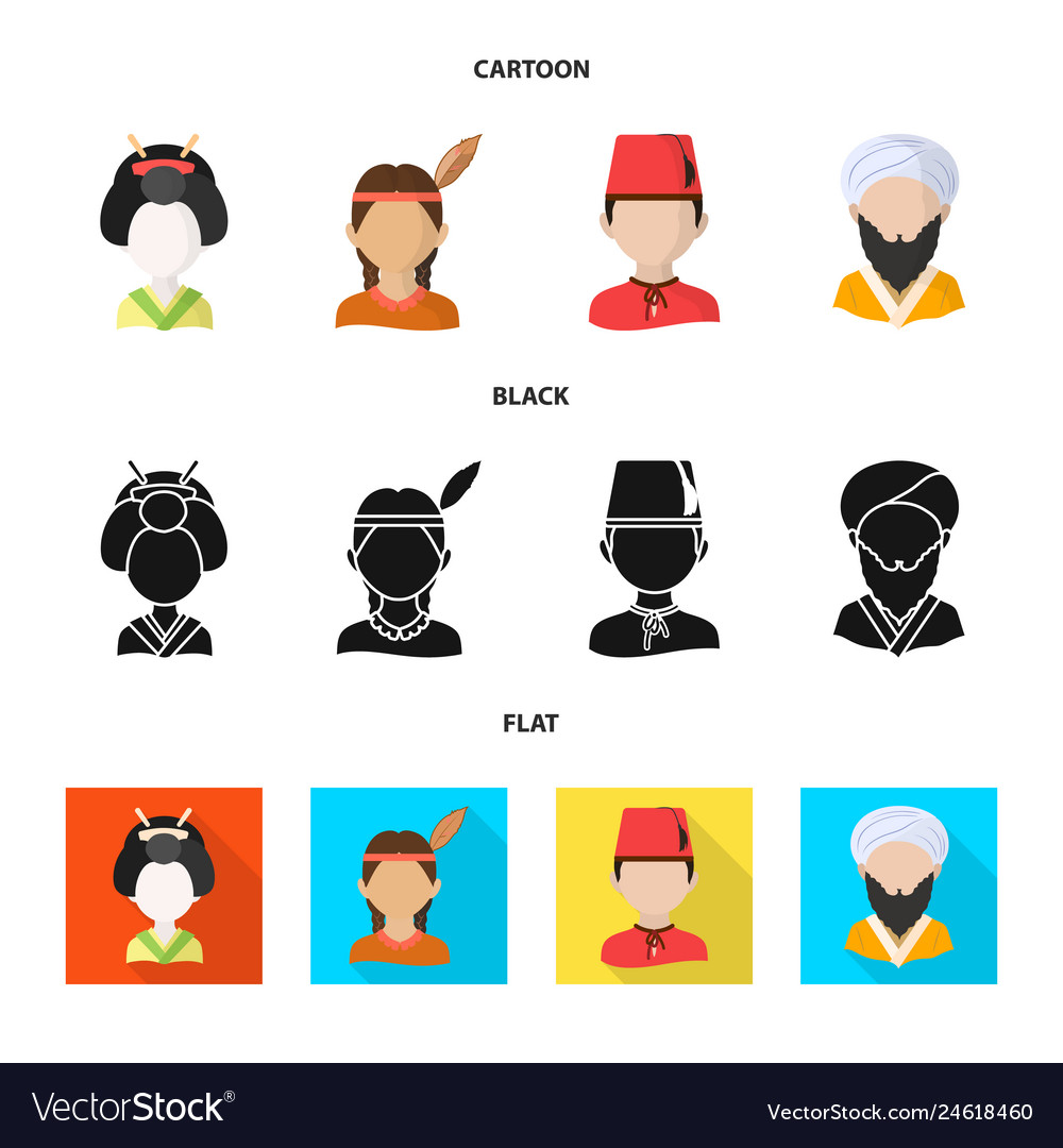 Isolated object of imitator and resident icon set
