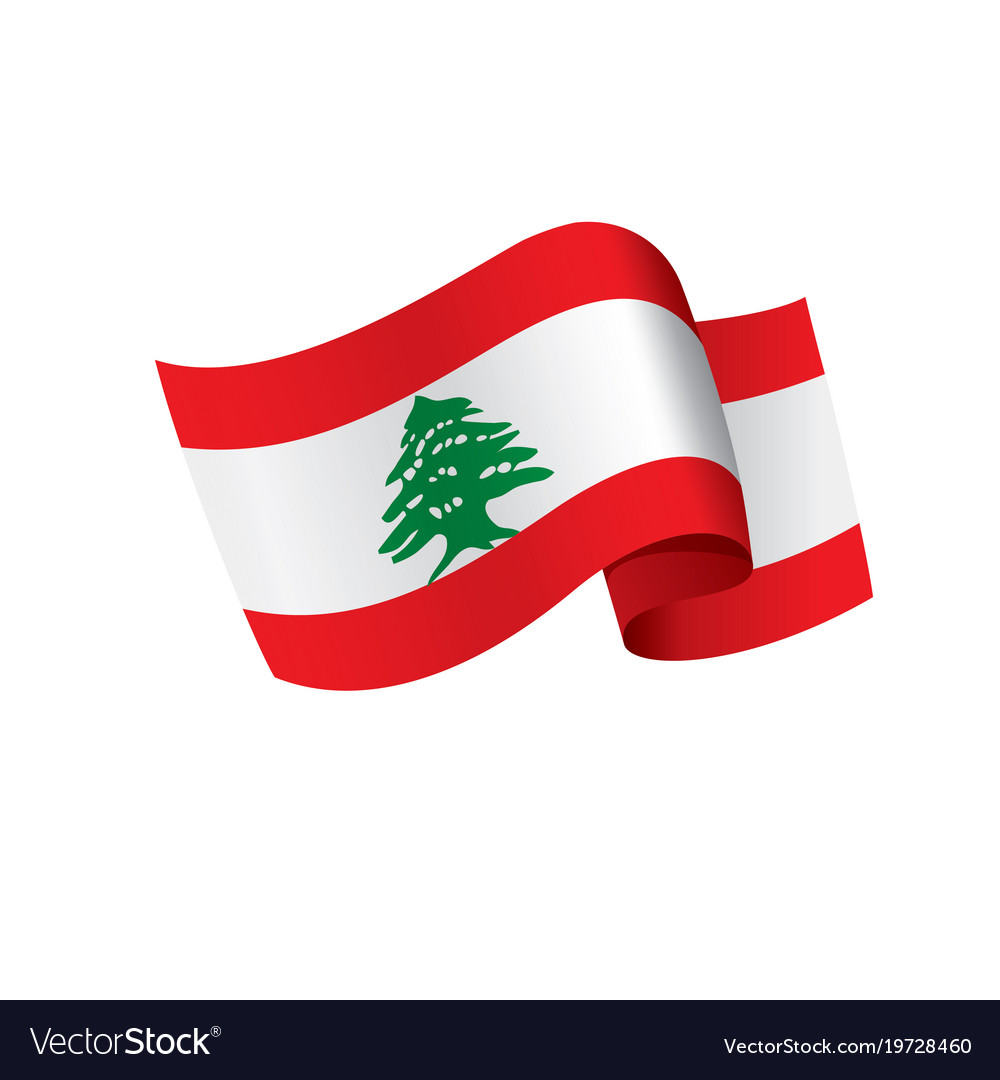 Lebanese flag Royalty Free Vector Image - VectorStock