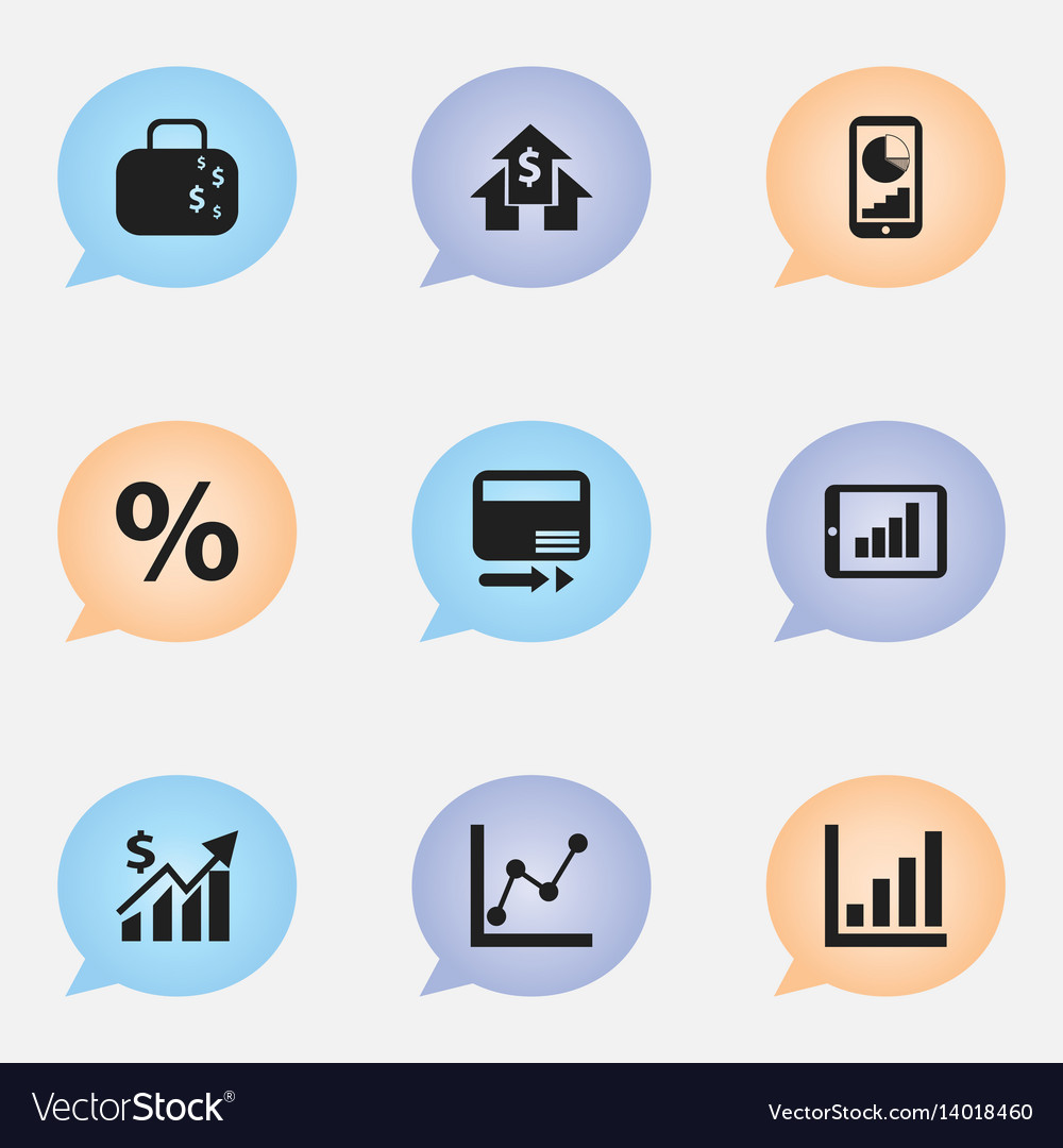 Set of 9 editable logical icons includes symbols