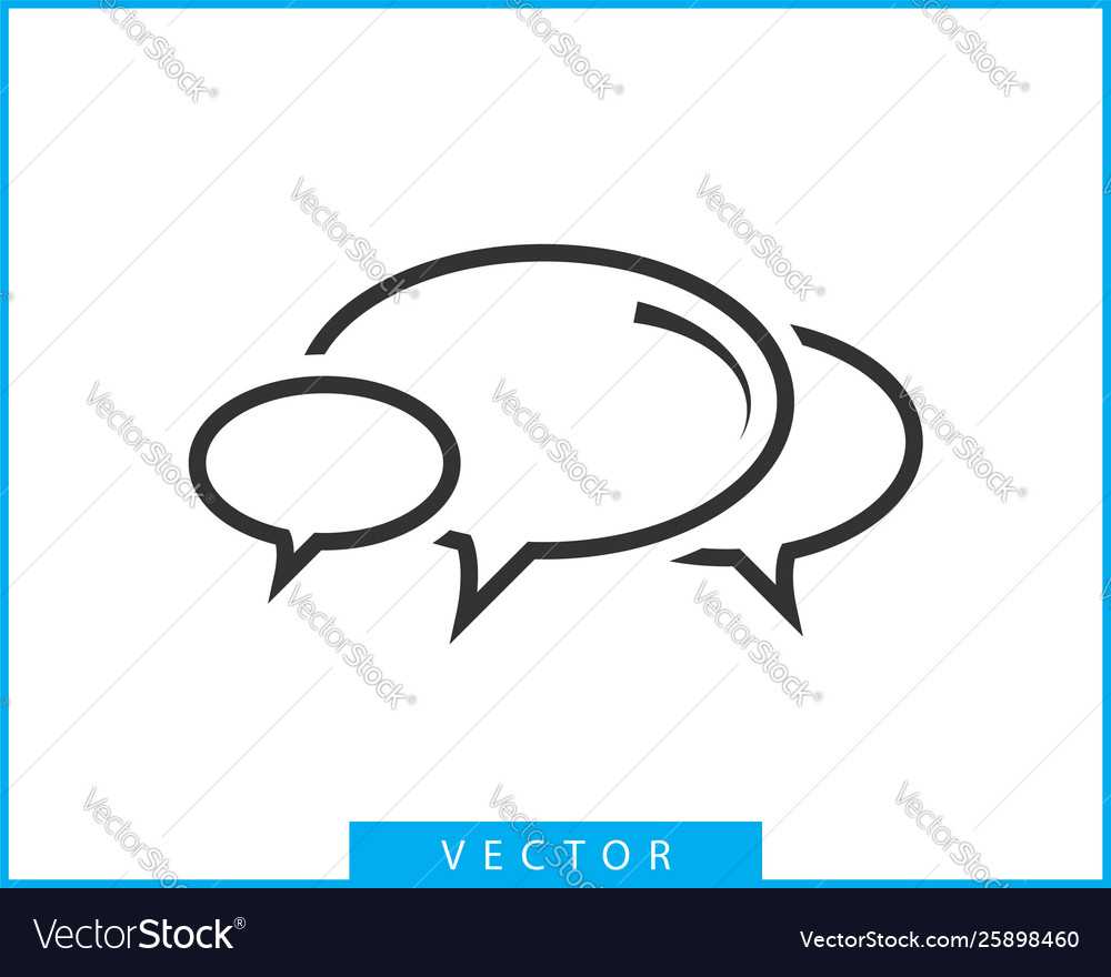 Talk bubble speech icon blank empty bubbles