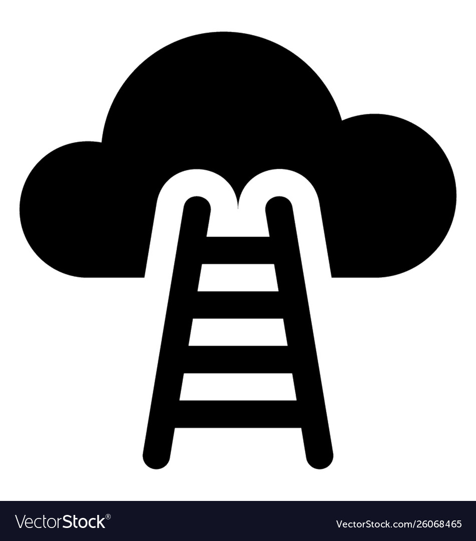 Cloud ladder Royalty Free Vector Image - VectorStock