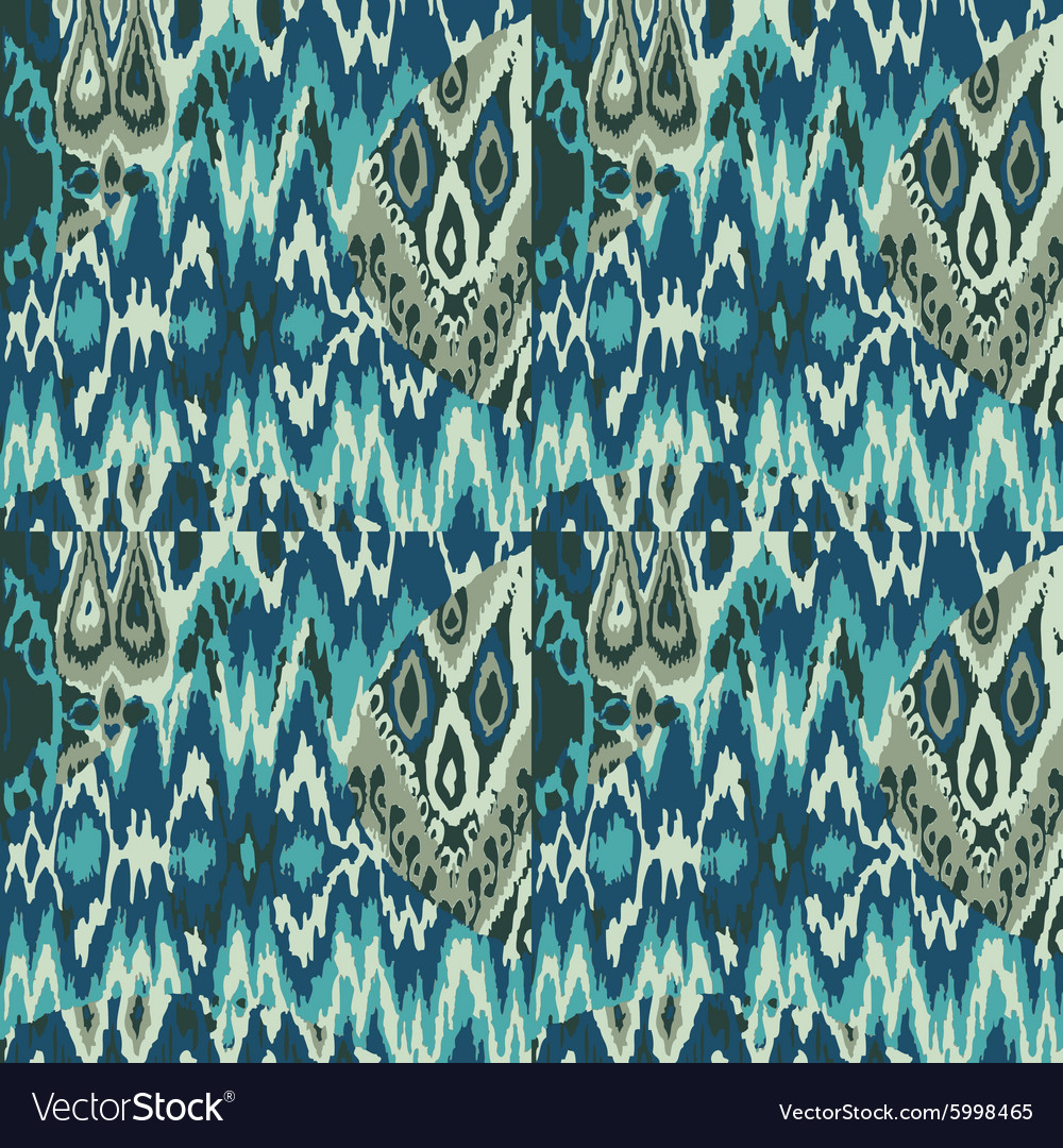 Colored seamless ethnic print pattern abstract
