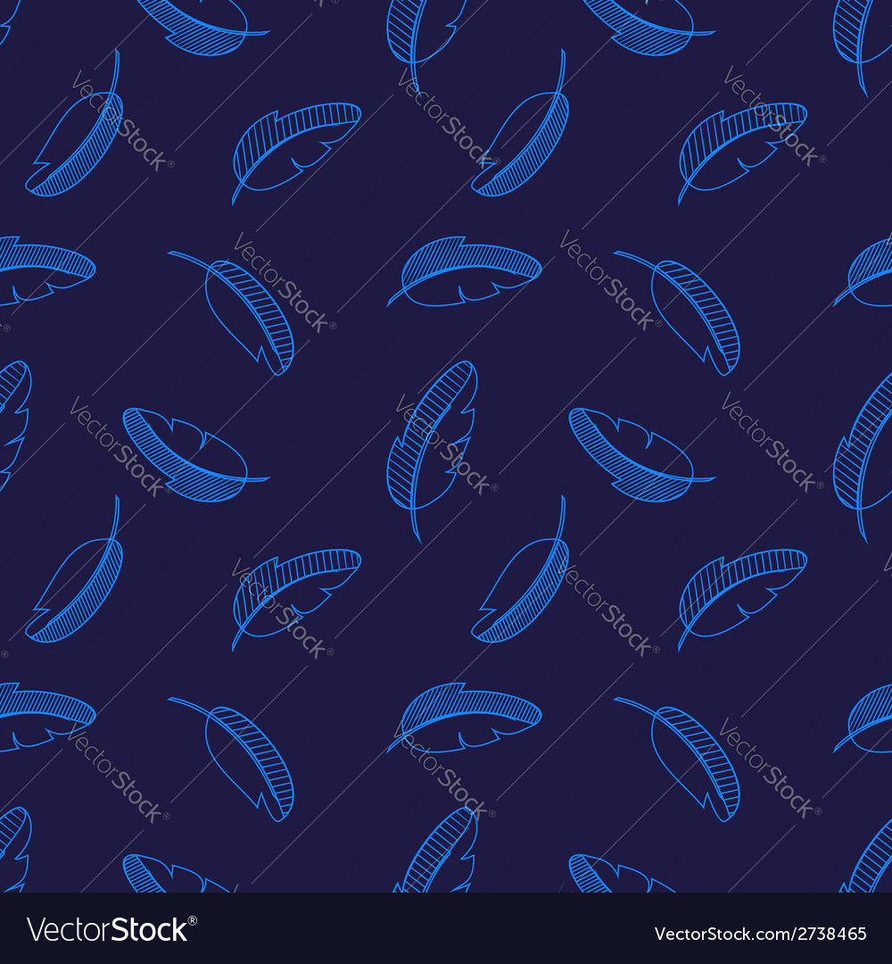 Feather seamless pattern