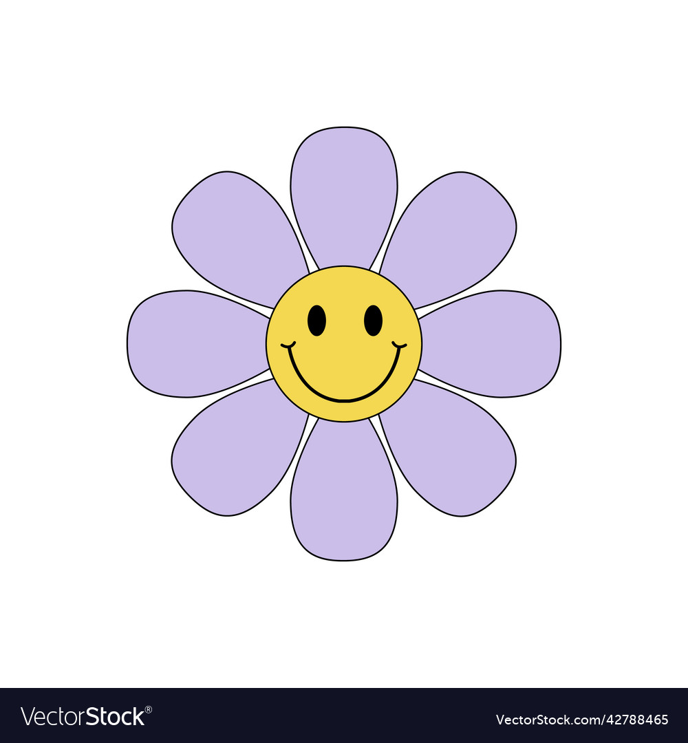 Free: Groovy Flowers Clip Art - Hippie Flower Png 