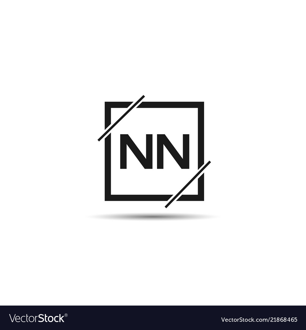 Original Buchstaben nn Logo Vorlage Design