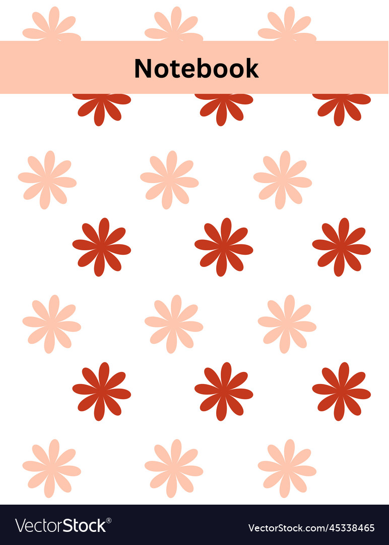 Notebook design vector image Notebook design