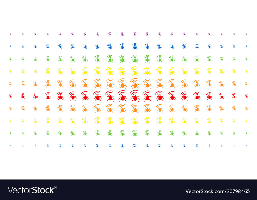 Radio bug spectrum halftone array