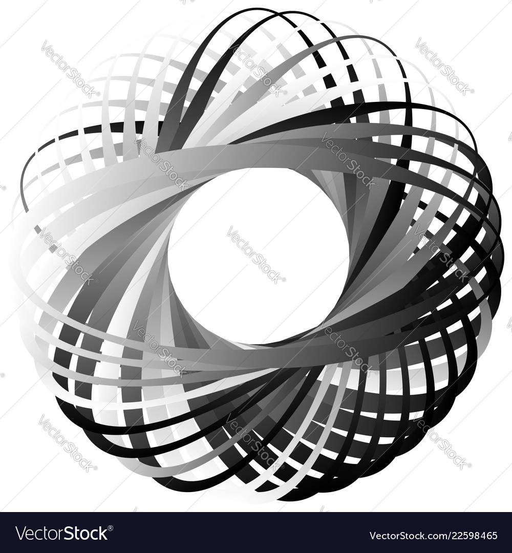 Random circular element abstract monochrome vector image Random circular element abstract monochrome