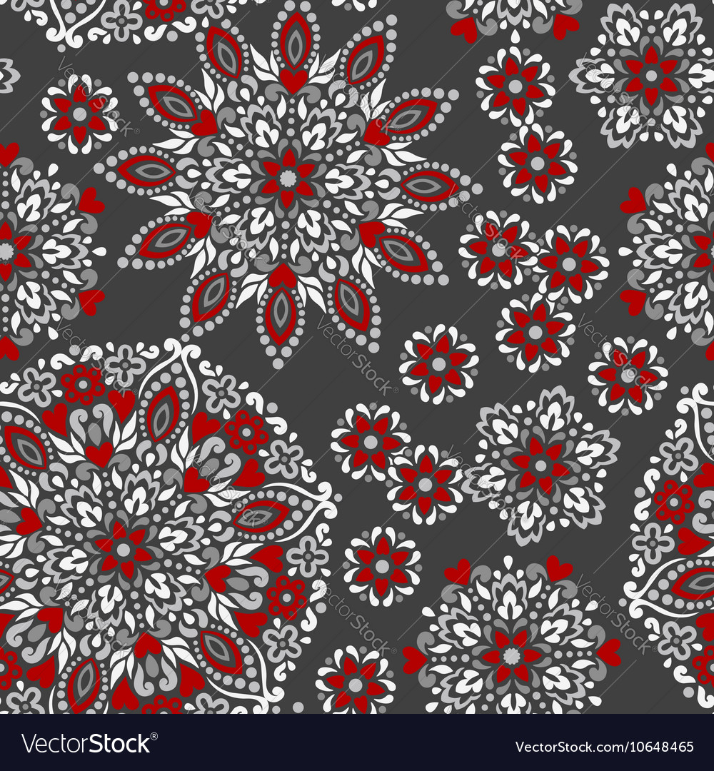 Seamless background with abstract ethnic pattern