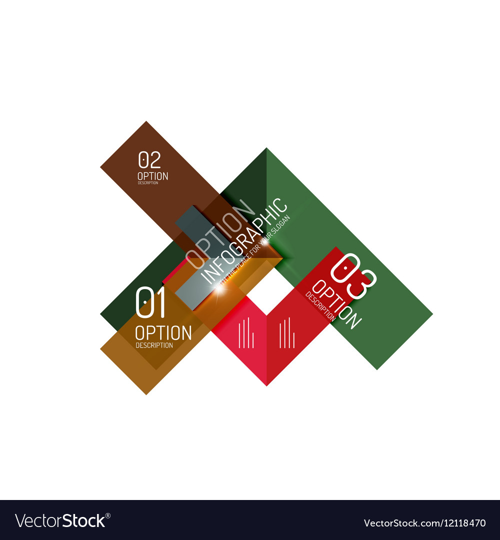 Abstract background geometric infographic option