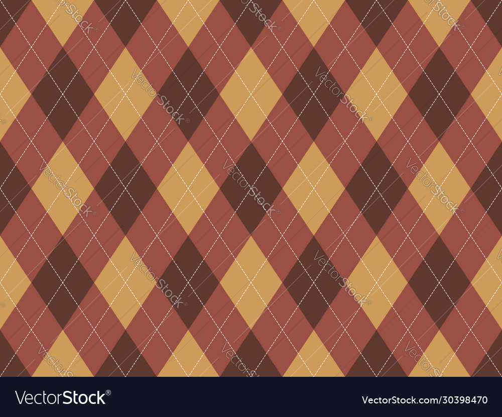 Argyle pattern seamless fabric texture background Vector Image Argyle pattern seamless fabric texture background