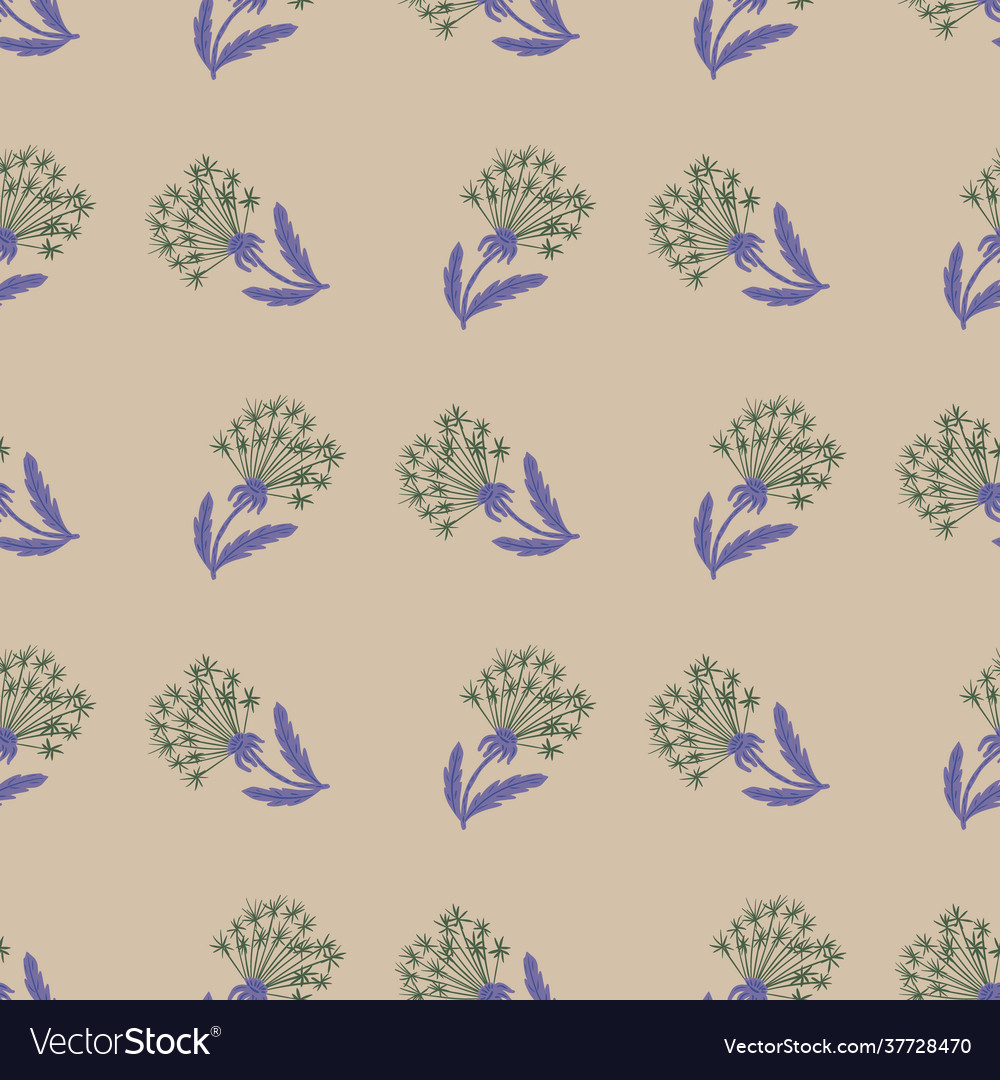 Blossom botany seamless pattern with abstract vector image Blossom botany seamless pattern with abstract