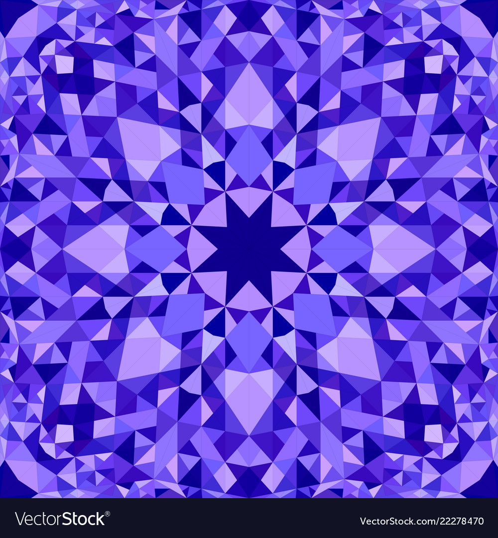 Blue seamless kaleidoscope pattern background