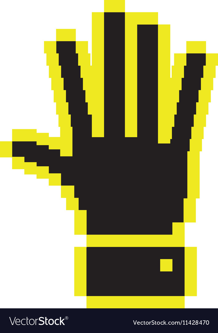 Cursor concept in form of hand shape