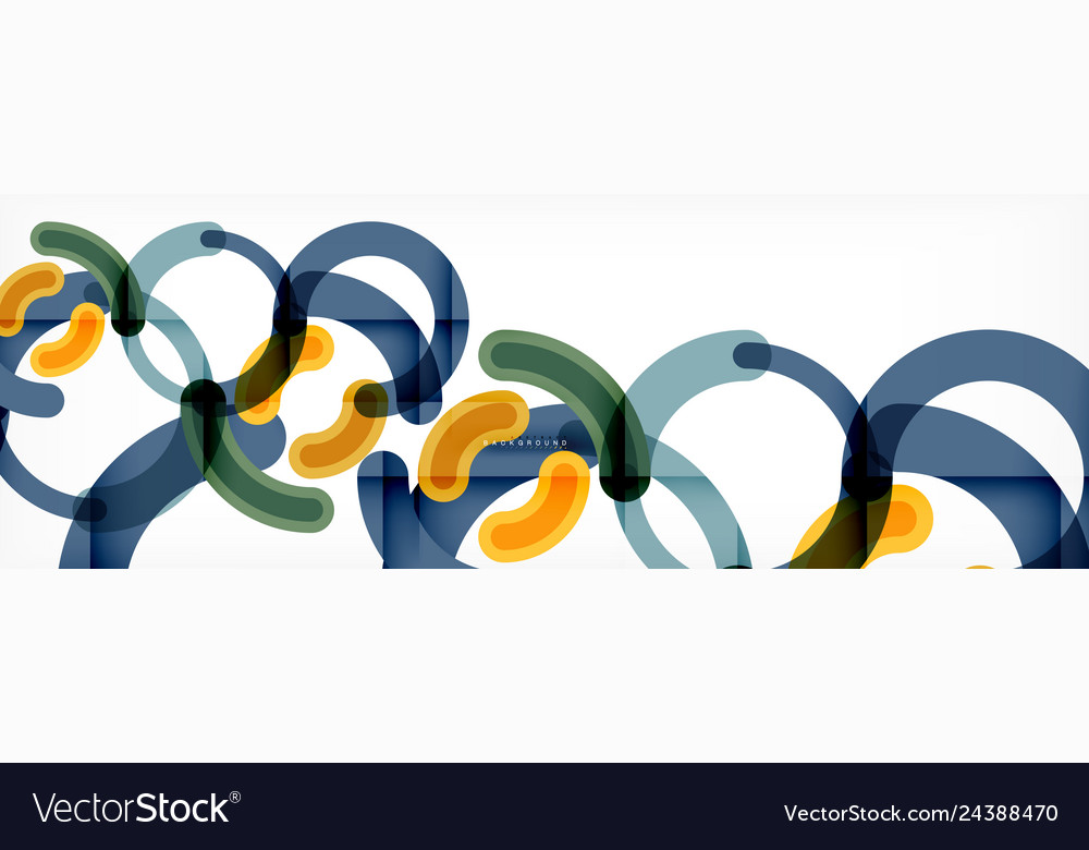 Linear design circle background Royalty Free Vector Image