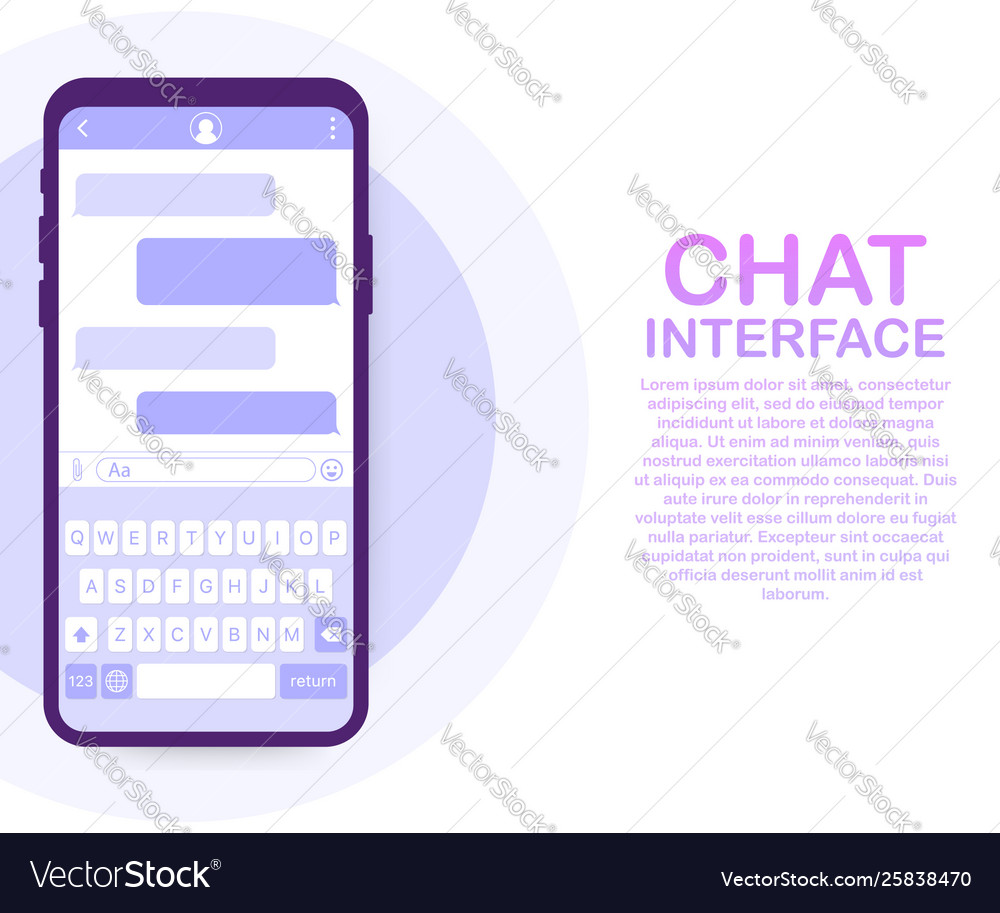 Mobile Chat Interface App