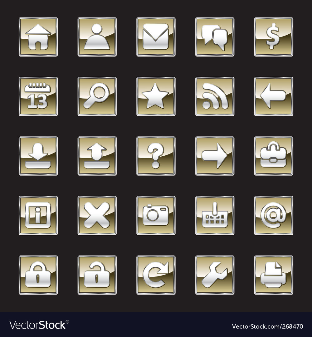 Modern Web Icons Set