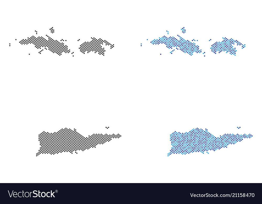 Pixel usa virgin islands map abstractions