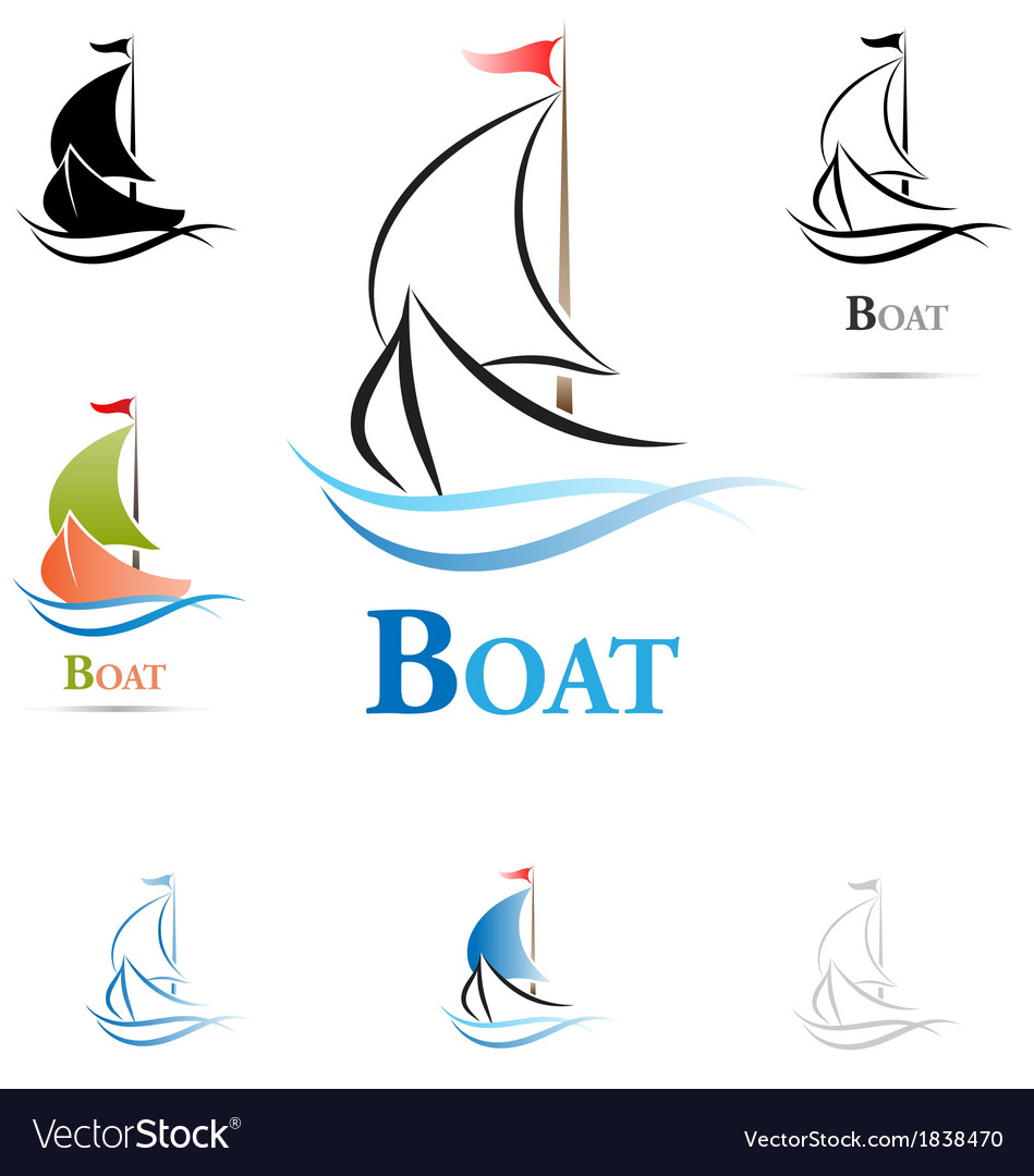 Sailing boat icon Royalty Free Vector Image - VectorStock