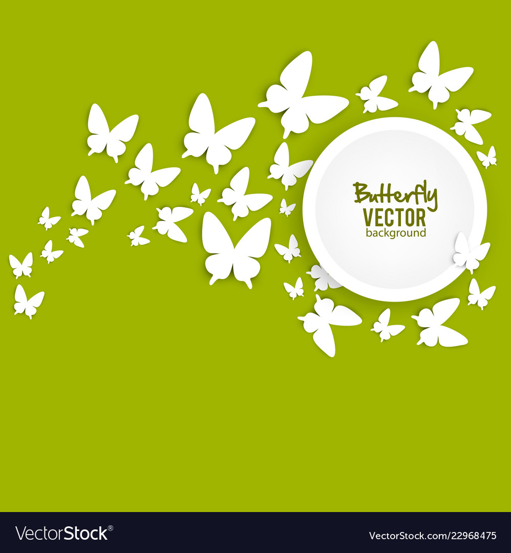 Beautiful summer background with white paper Vector Image