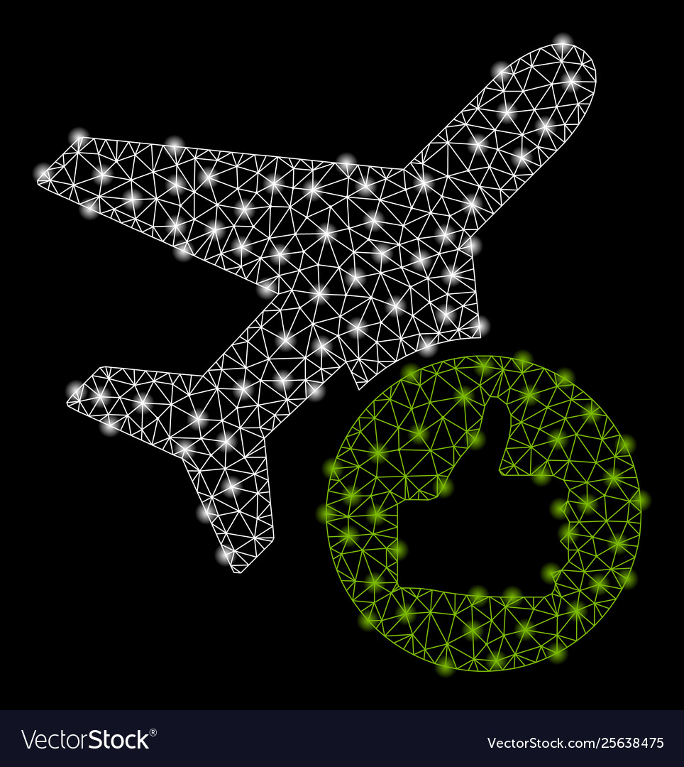 Bright mesh network airplane valid with light