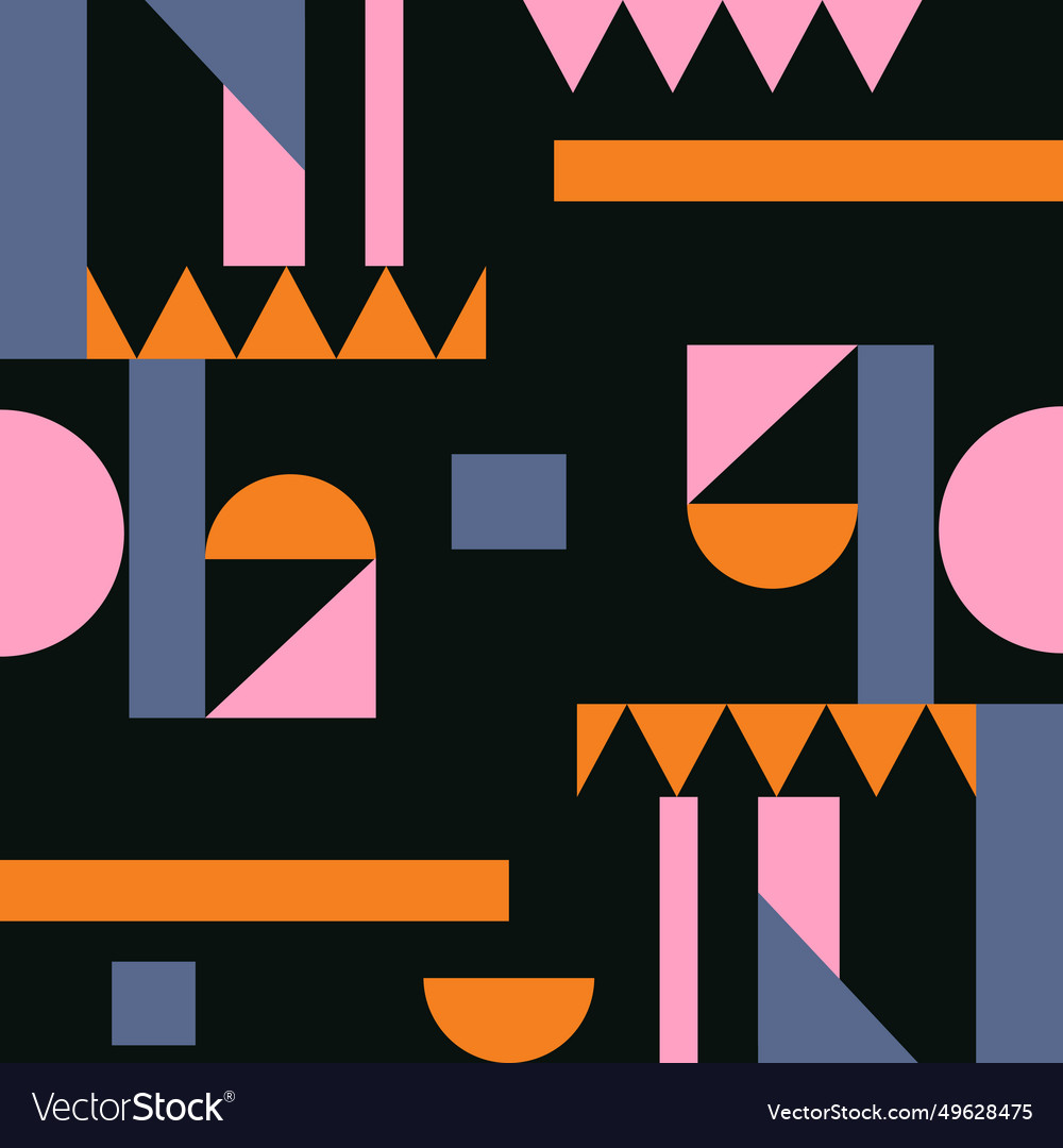 Color blocks seamless patterns with variated