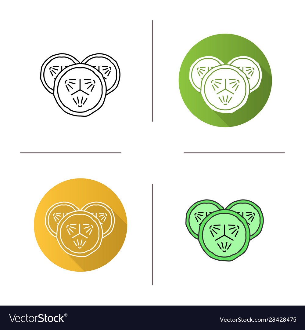 Cucumber slices icon