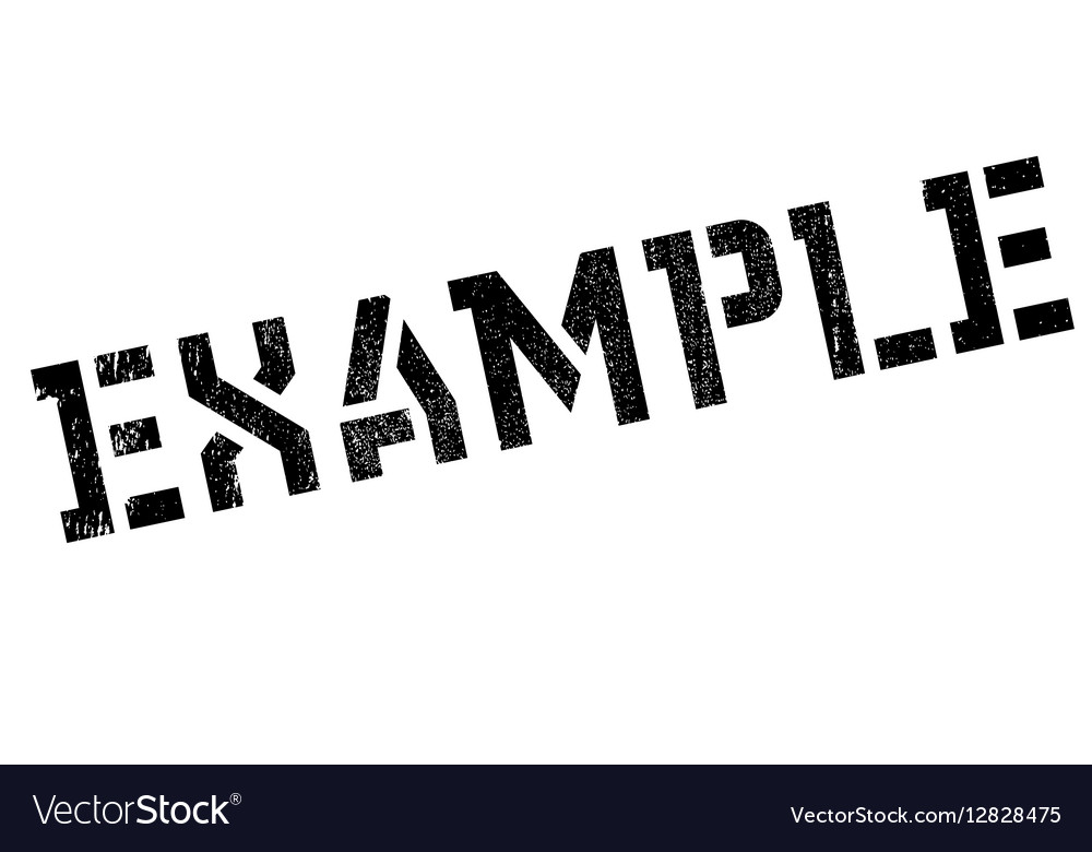 Example rubber stamp