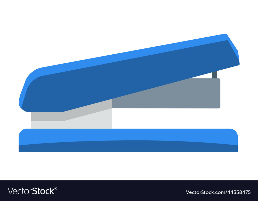 Image of a blue stationery stapler