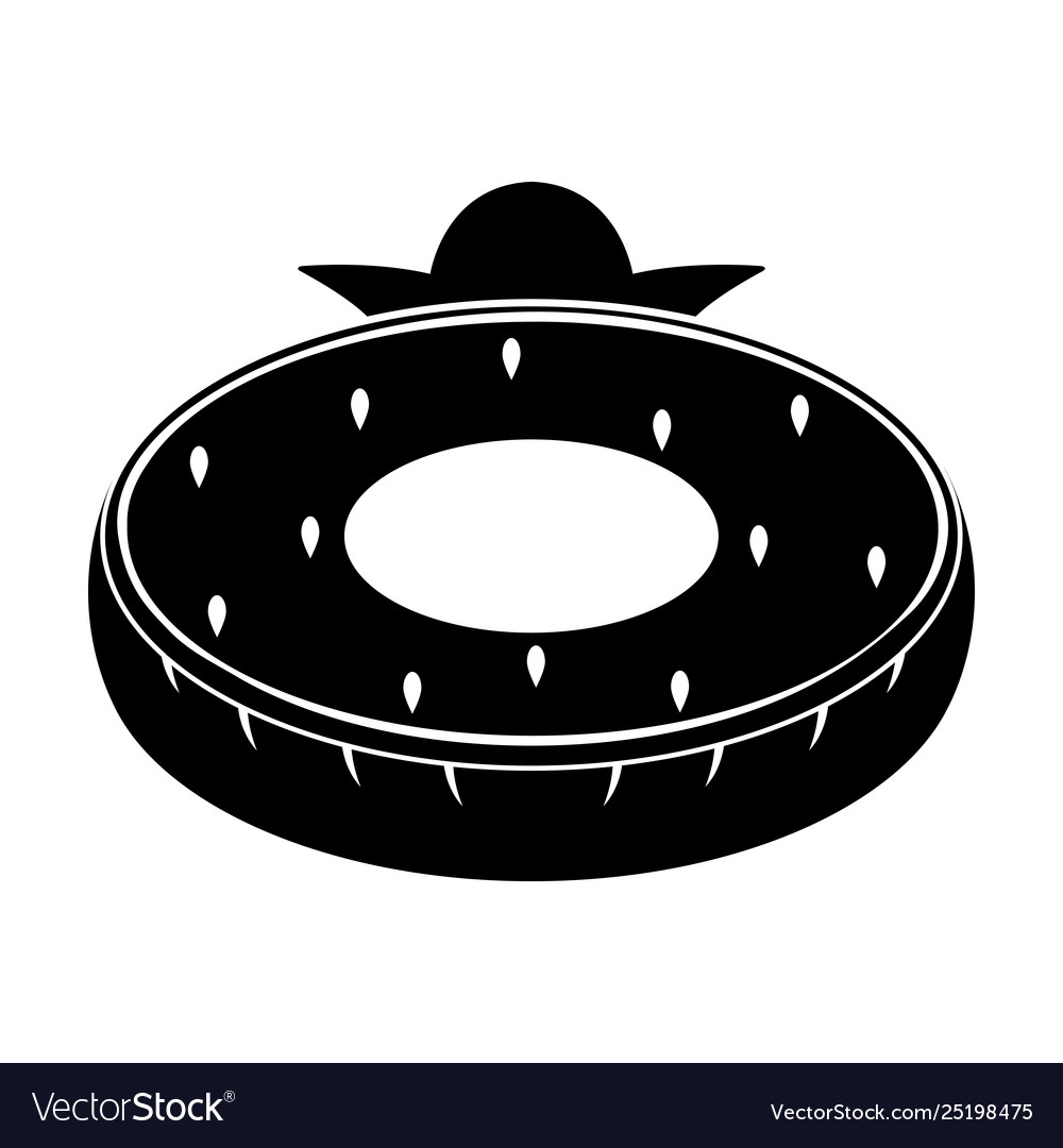 Isolated pool float shaped strawberry icon
