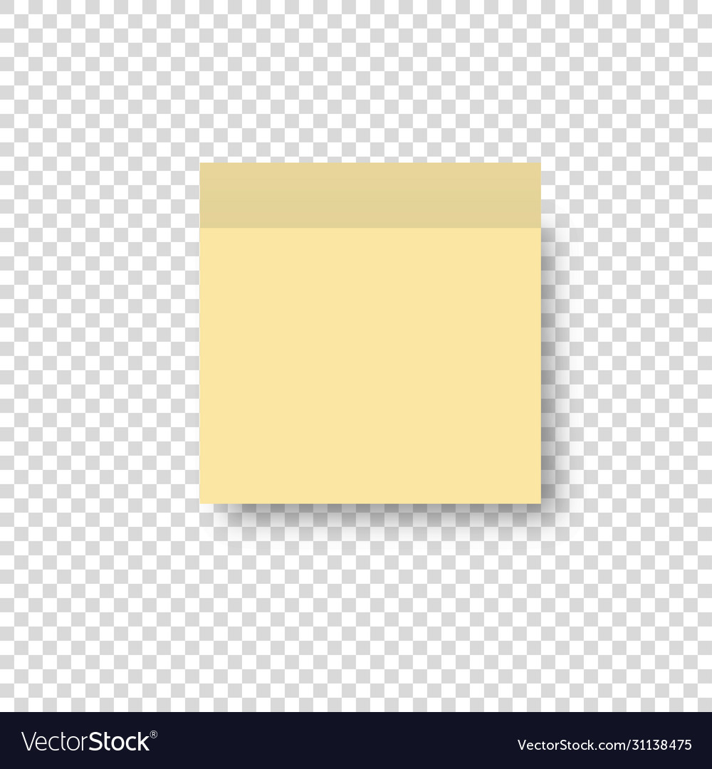 Post note paper memo list pin vector image Post note paper memo list pin
