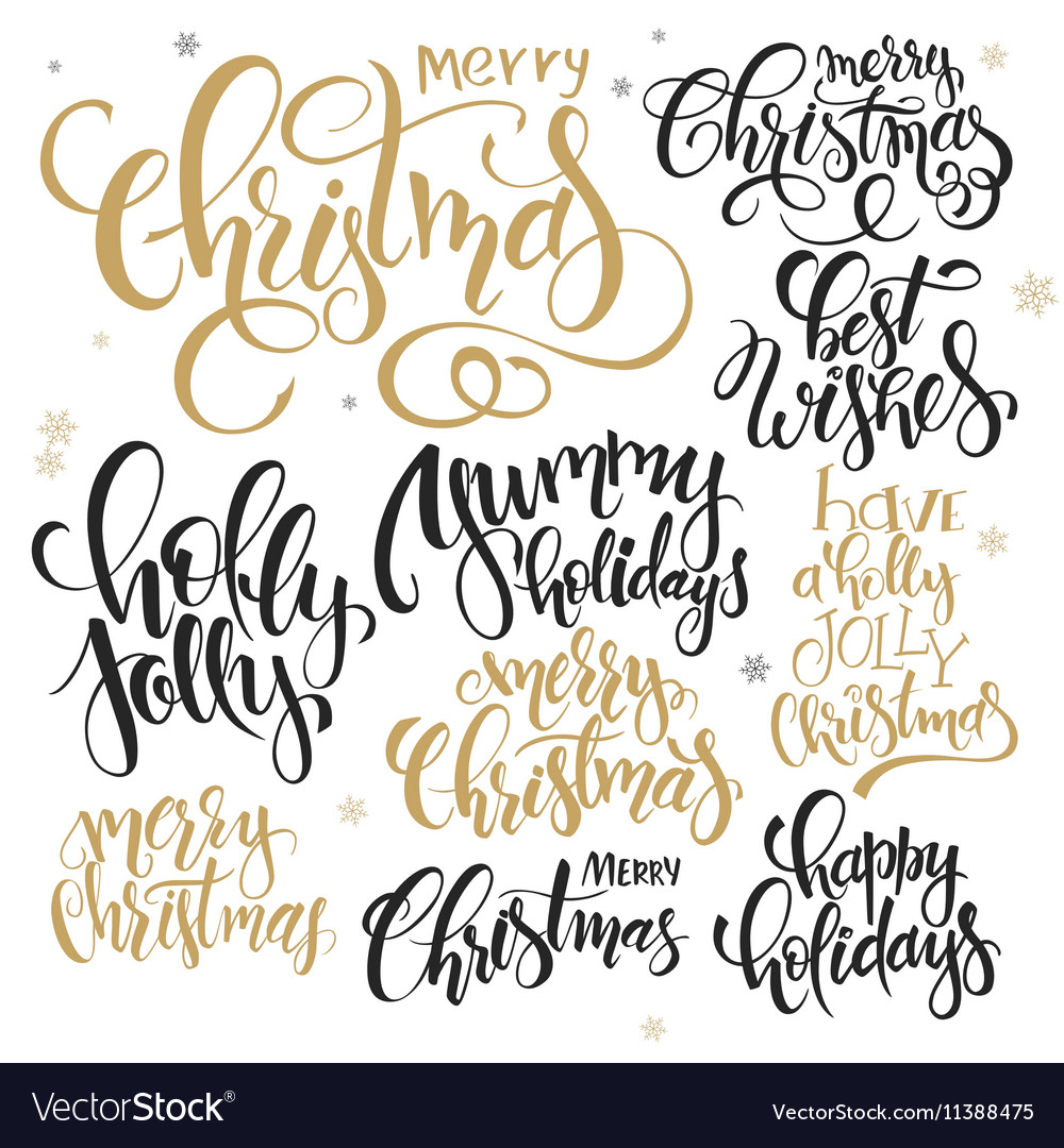 christmas quotes hand lettering