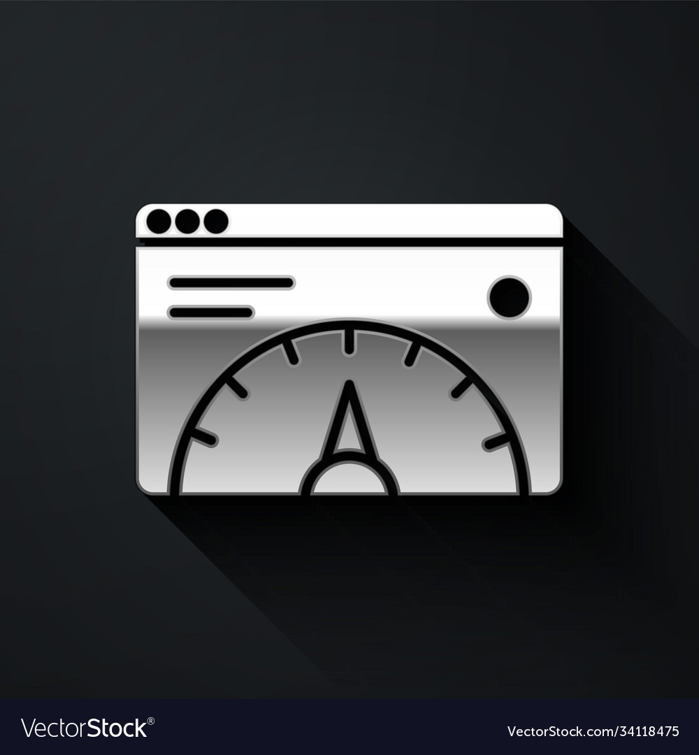 Silver web analytics information and development vector image Silver web analytics information and development