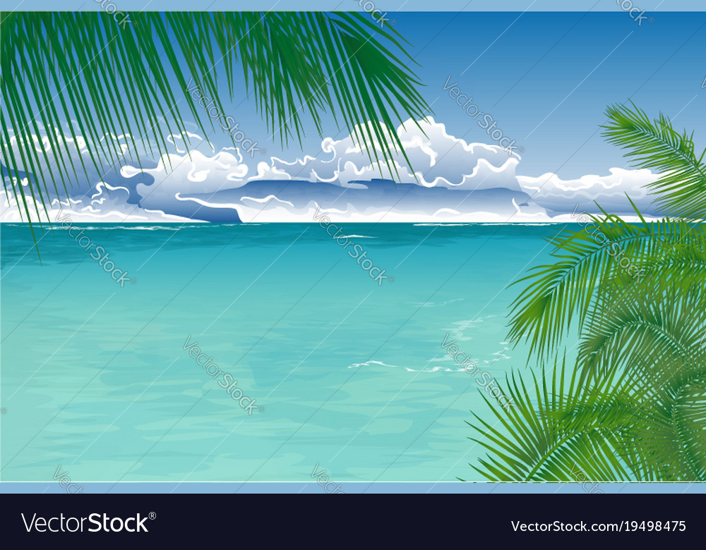 Tropical ocean landscape