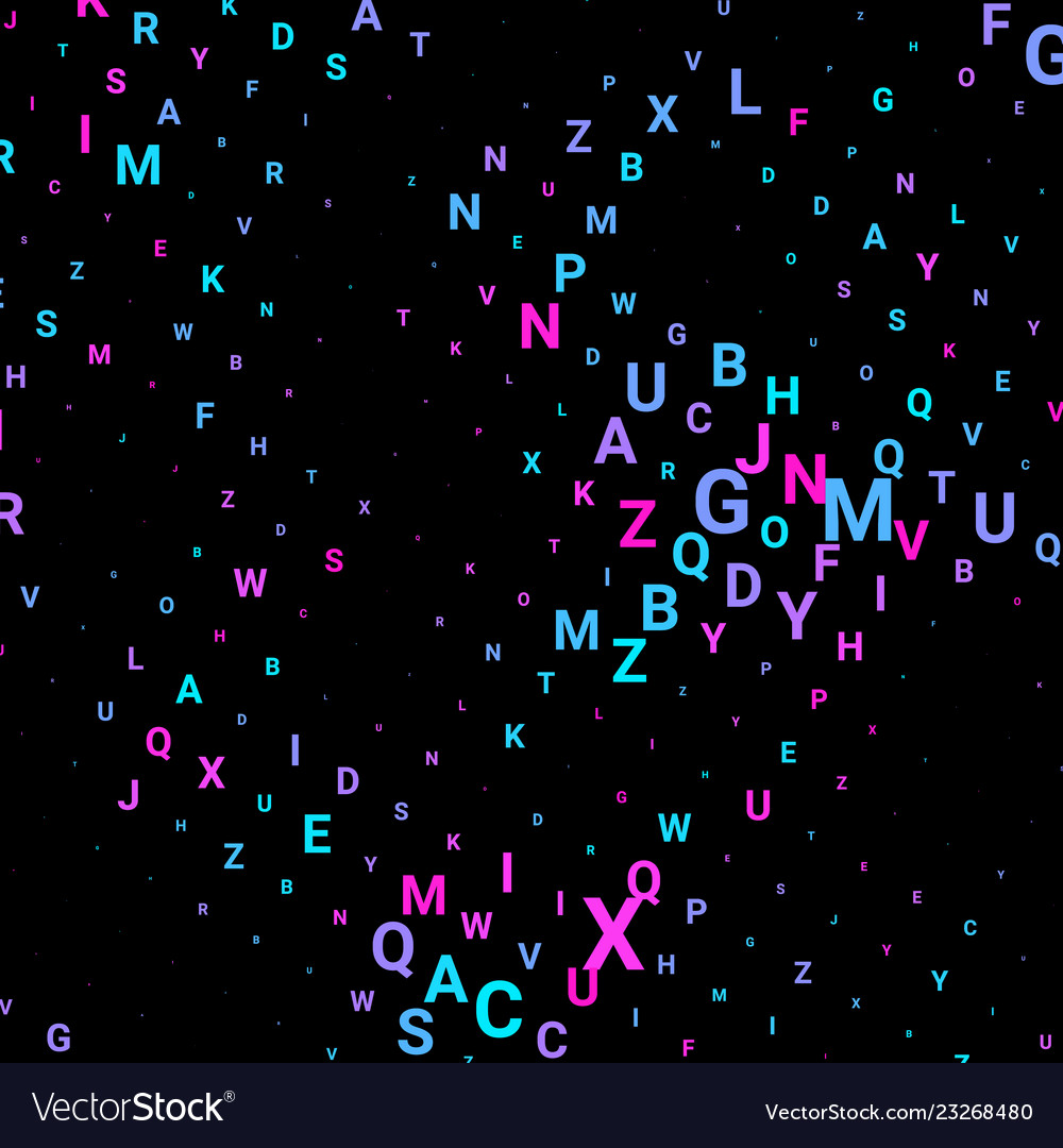 Abstract texture with letters vector image Abstract texture with letters