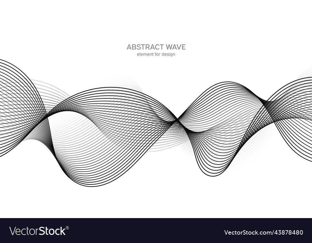 Abstract wave element for design digital vector image Abstract wave element for design digital