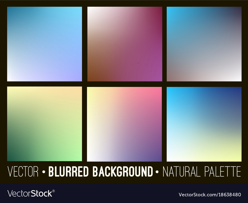 Blurred abstract backgrounds collection