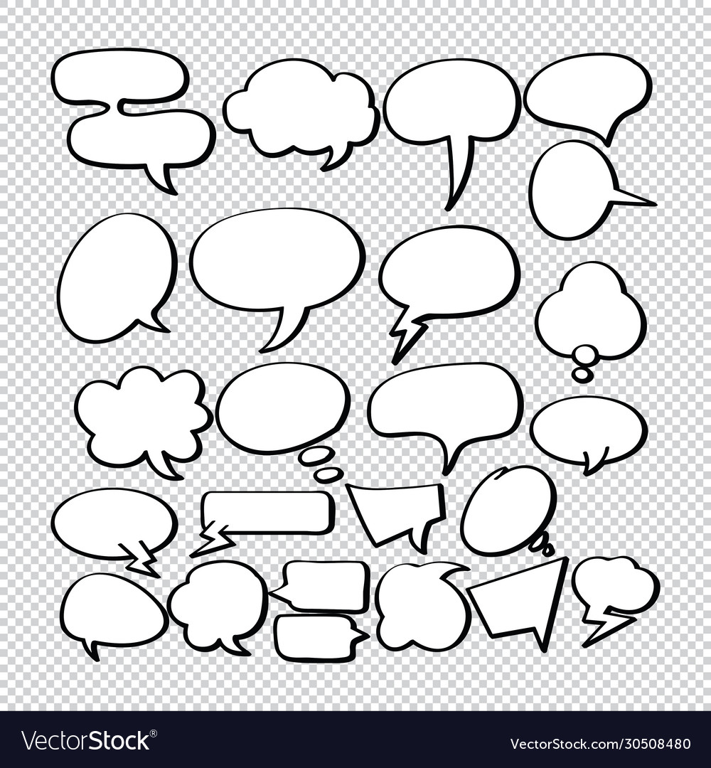 Cartoon Speech Bubbles - Comic Style