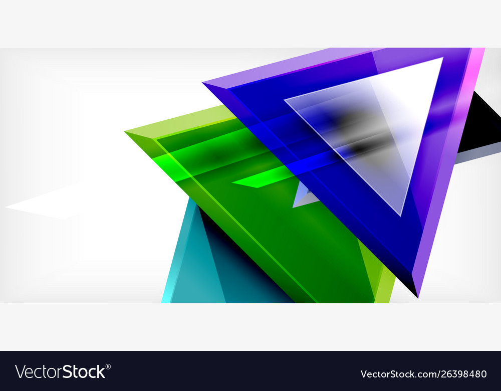 Dynamic triangle composition abstract background Vector Image Dynamic triangle composition abstract background