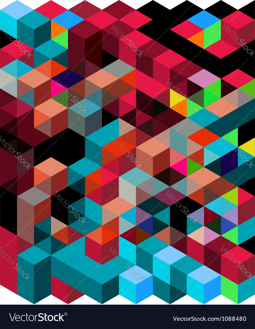Geometric Cube Pattern