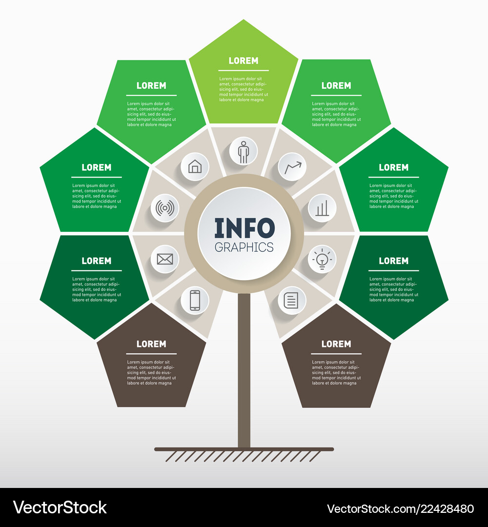 Development Infographcs Growth & Development Infographic Royalty Free Vector