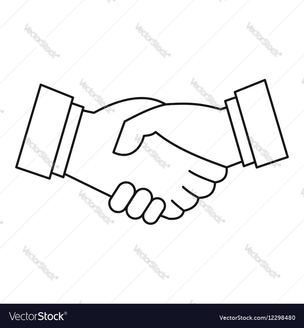 Free Handshake Icon - Download in Line Style