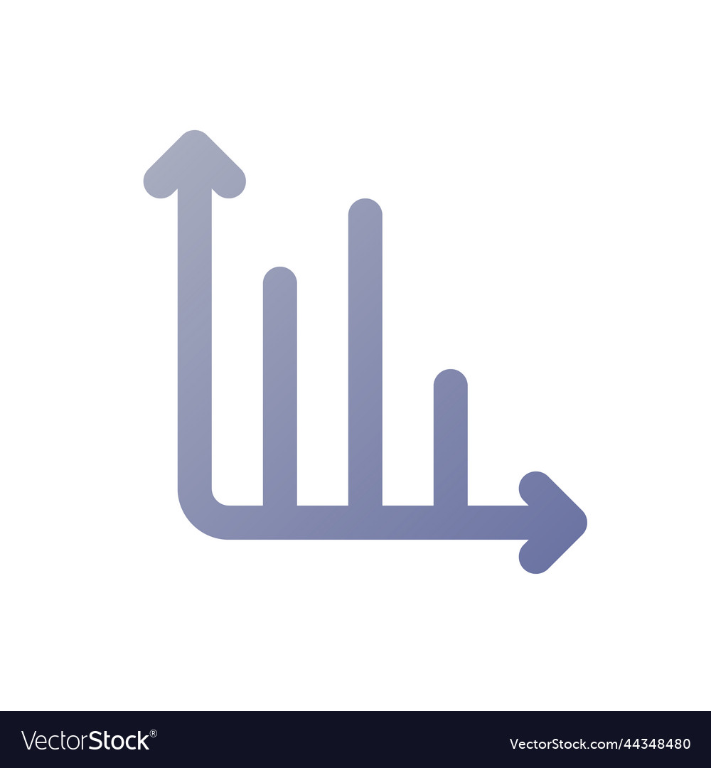 Infochart pixel perfect flat gradient color ui vector image Infochart pixel perfect flat gradient color ui