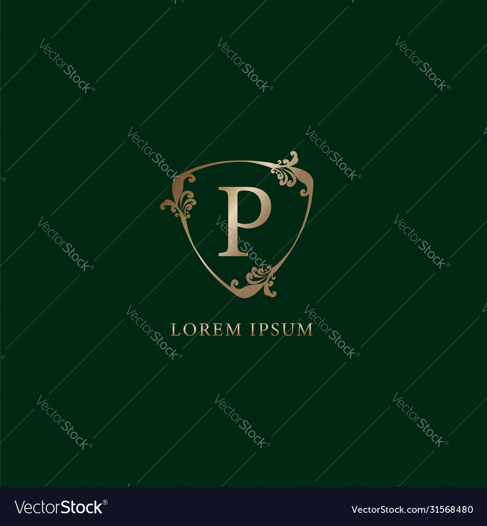Buchstaben p alphabetische Logo Design Vorlage Luxus vector image Buchstaben p alphabetische Logo Design Vorlage Luxus