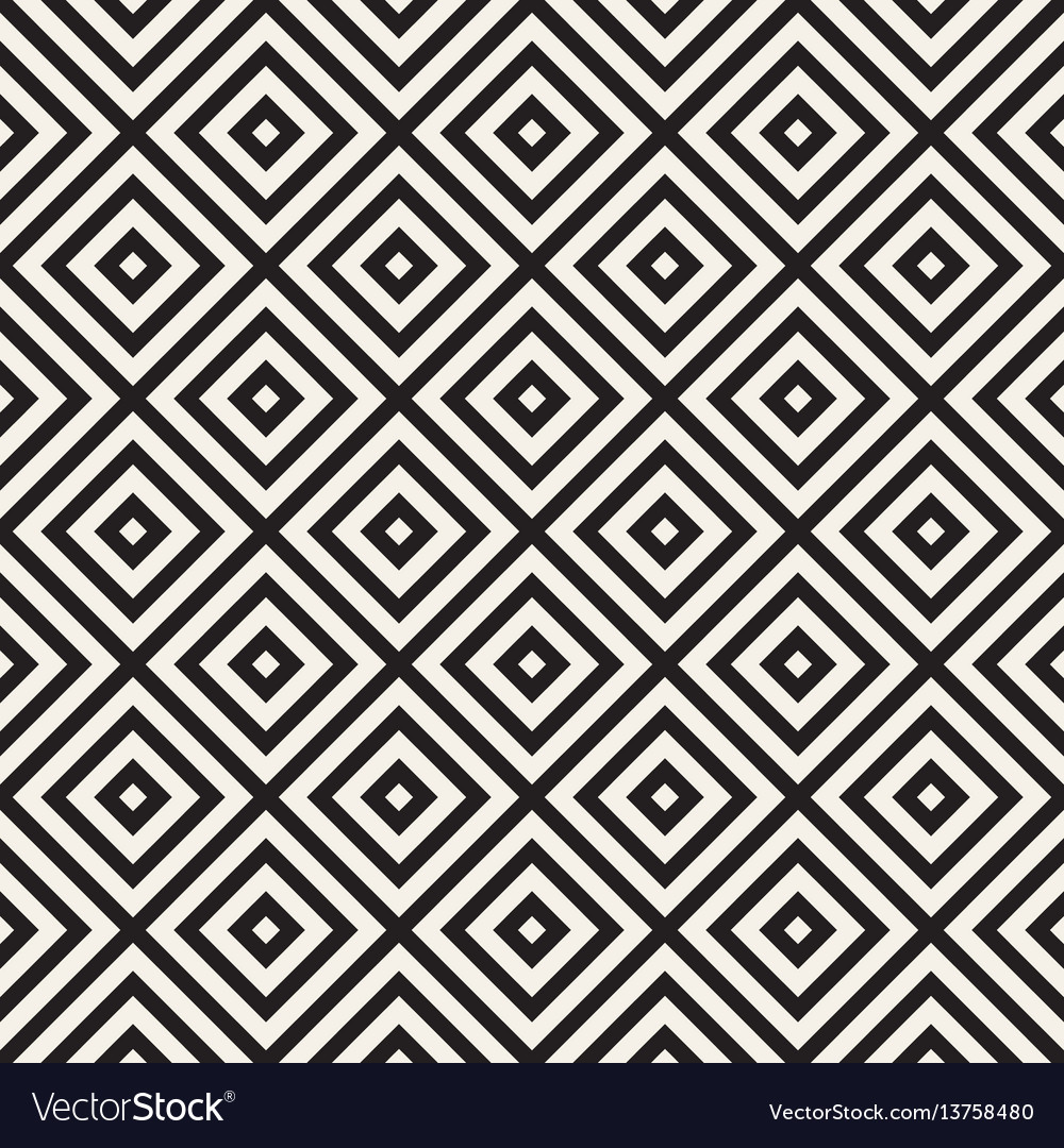 Monochrome Line Lattice Pattern