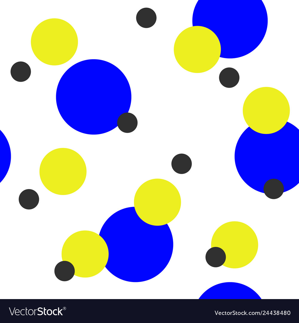 Seamless abstract pattern with colorful circles