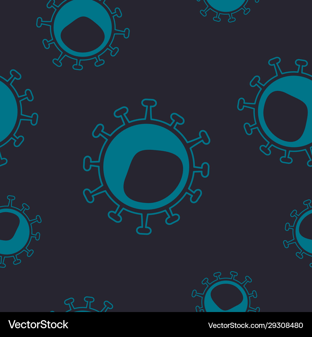 Seamless pattern with coronavirus Royalty Free Vector Image